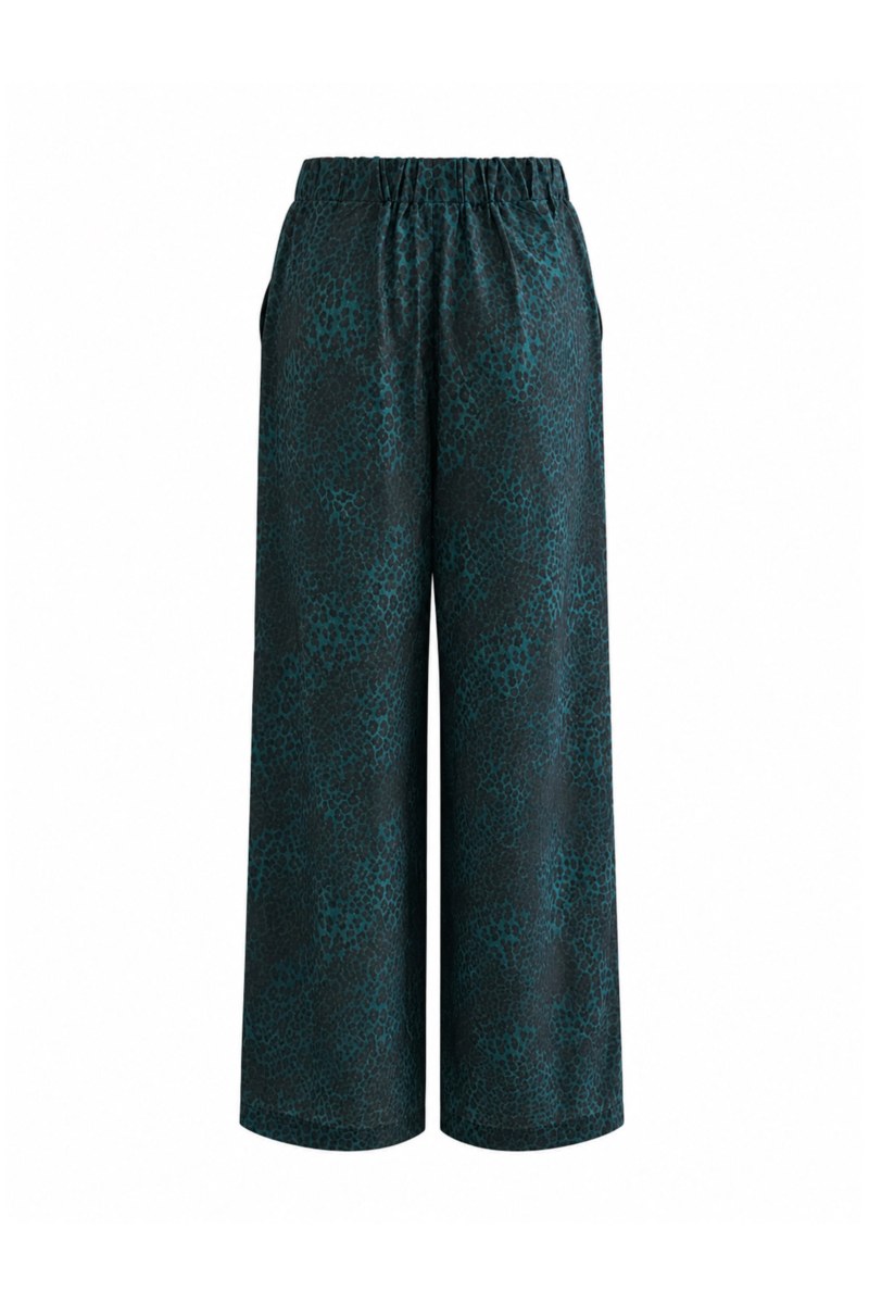 SEMI-SHEER HIGH-WAISTED WIDE LEG LEOPARD PRINTED PANTS-26807033-403