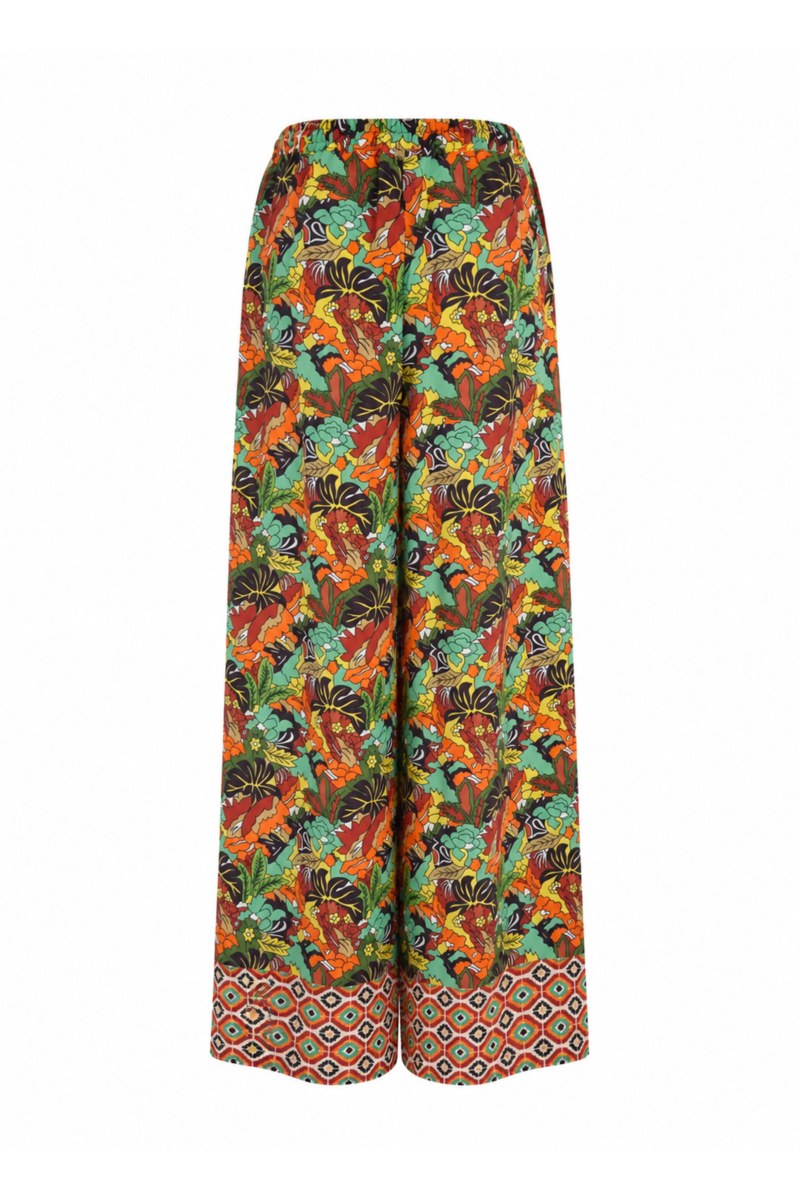 HIGH-WAISTED WIDE LEG FLORAL PRINTED PANTS-26807061-847
