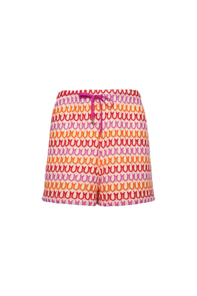 WIDE CROCHET SHORTS-26808017-999