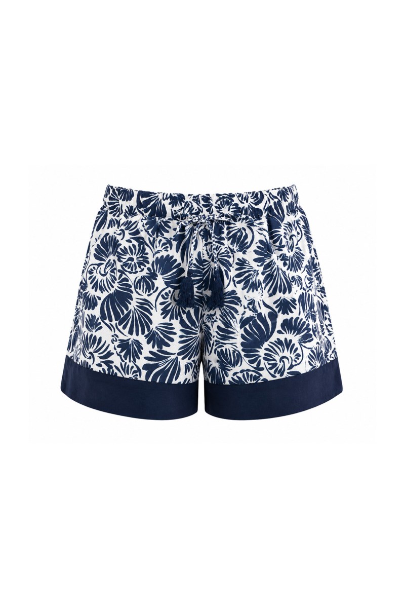 PRINTED HIGH WAISTED SHORTS-26808083-425
