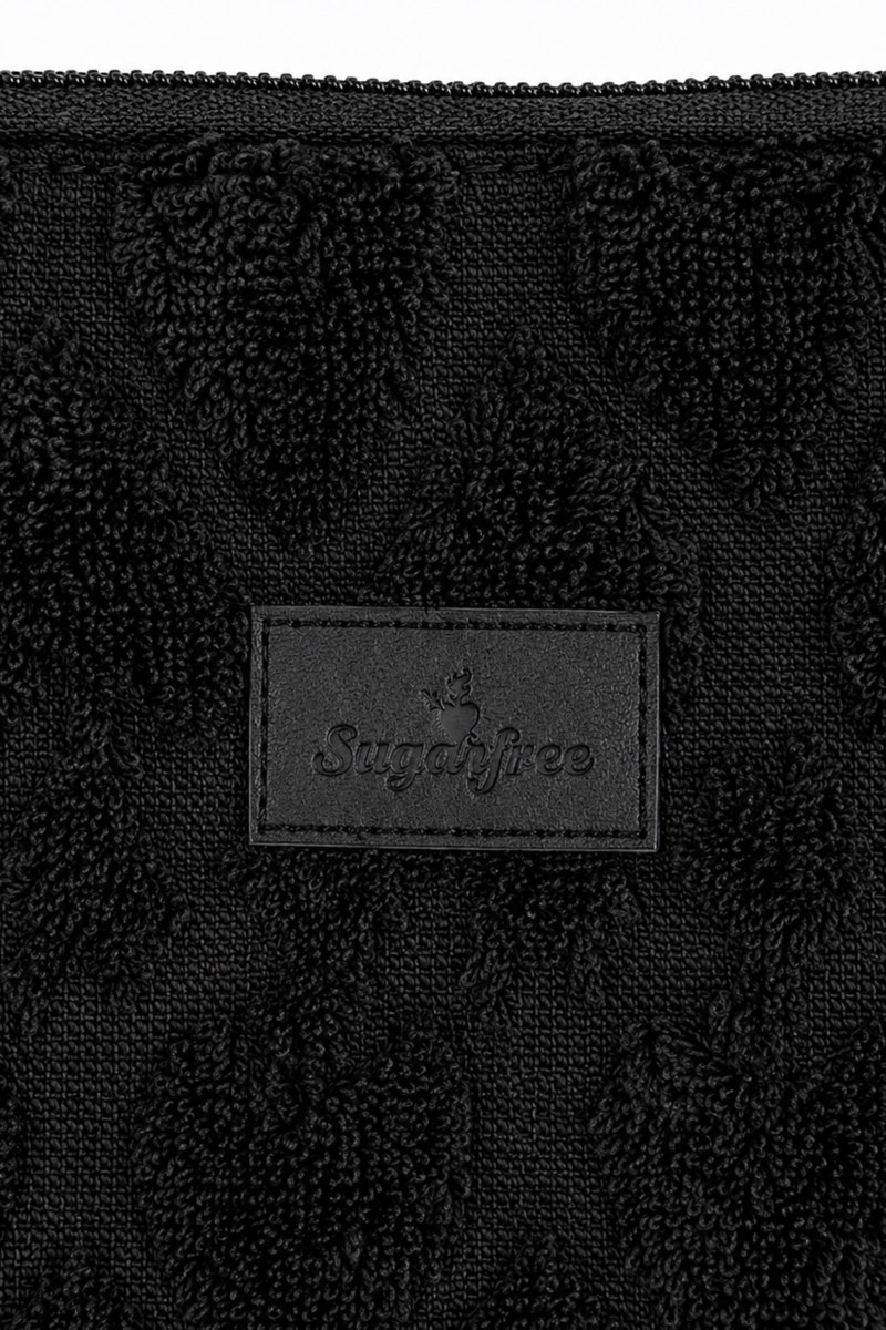 TERRY POUCH/COSMETIC CASE WITH EMBOSSED DESIGNS-26809071-110