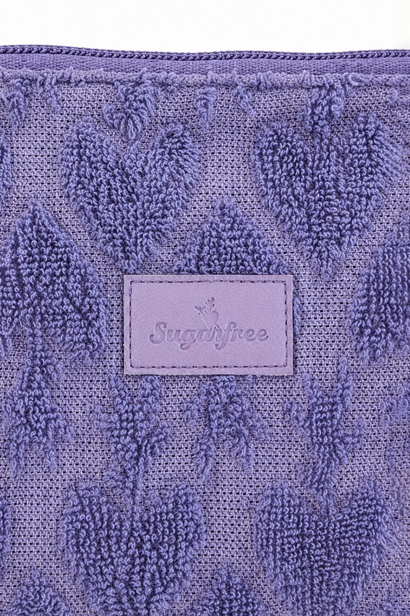 TERRY POUCH/COSMETIC CASE WITH EMBOSSED DESIGNS-26809071-801