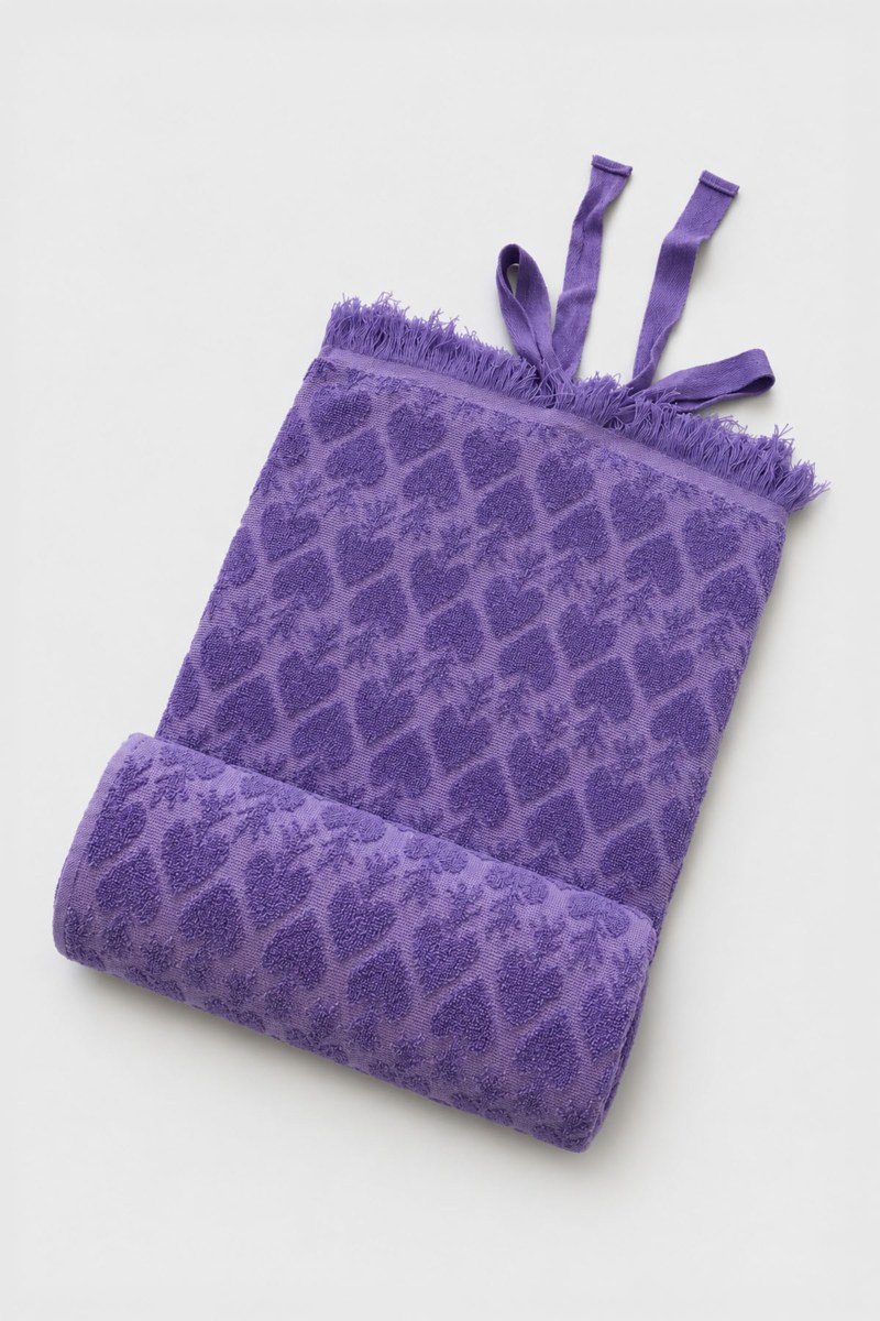 COTTON BEACH TOWEL WITH EMBOSSED DESIGNS-26809072-801