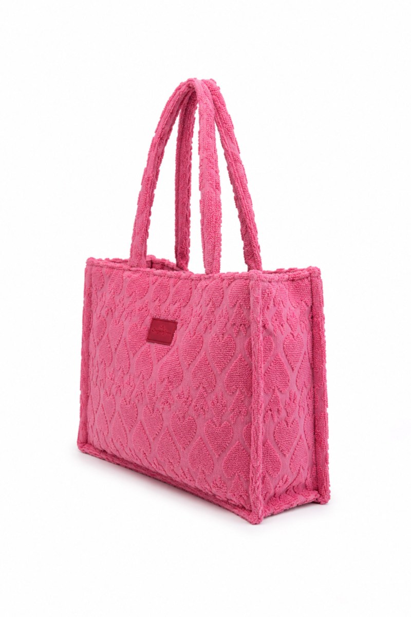 MINI TERRY TOTE BAG WITH EMBOSSED DESIGNS-26809073-727