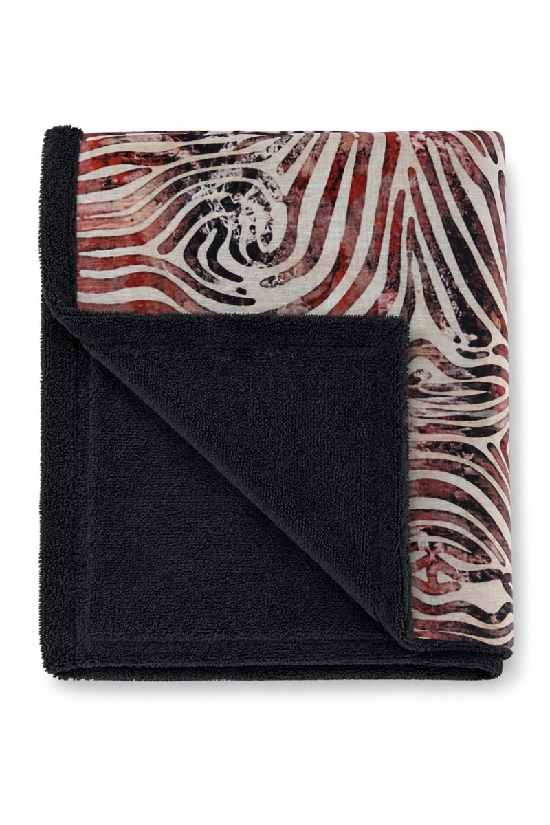 ZEBRA PRINTED COTTON BEACH TOWEL/PAREO-26809088-952