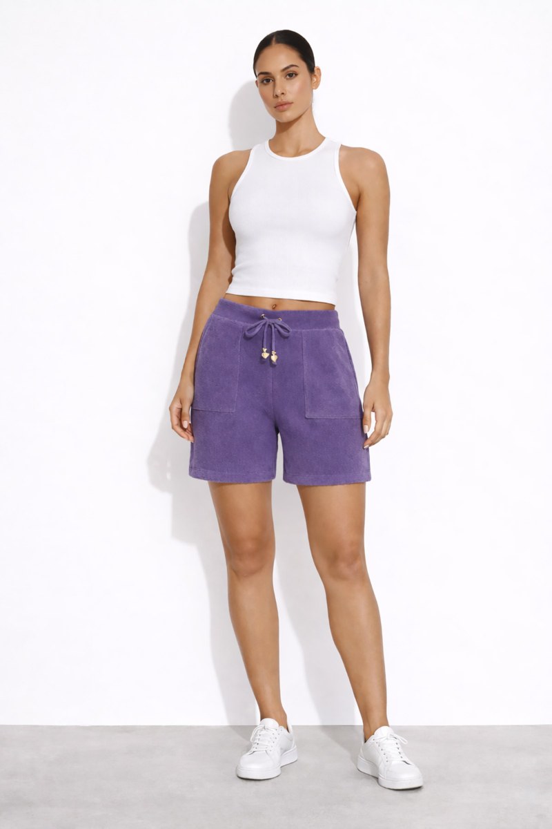 MONOCHROME TERRY BERMUDA-26810002-805