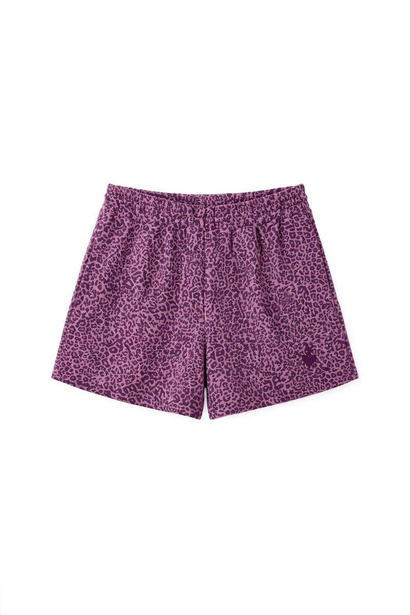 LEOPARD PRINTED COTTON SHORTS-26810064-999