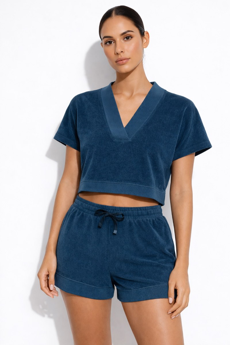 TERRY SHORTS IN LOOSE FIT-26810069-414