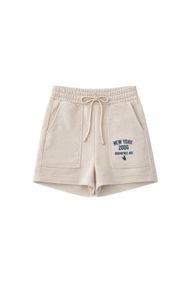 COTTON SHORTS WITH EMBROIDERED DETAIL-26810076-102