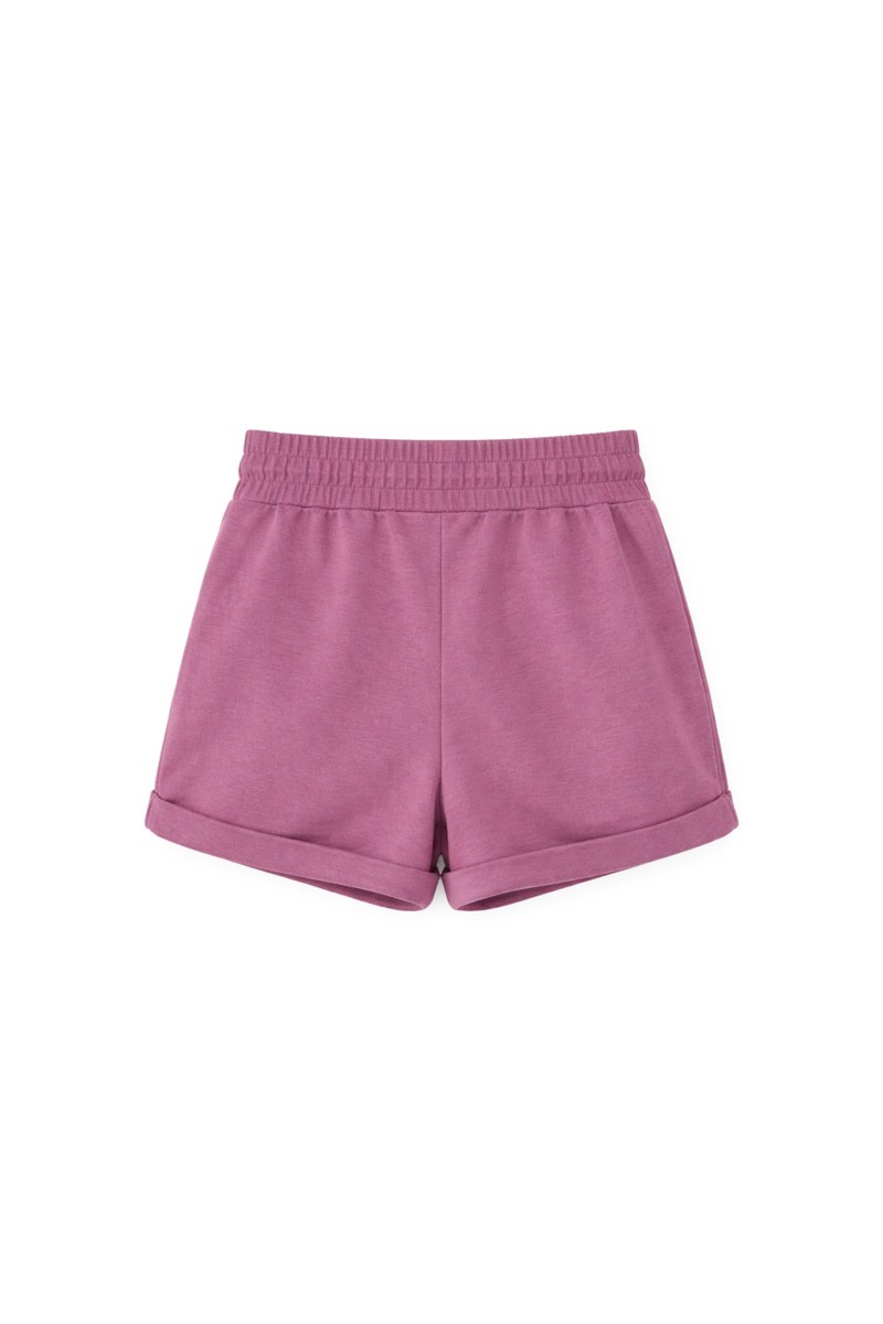 FOLD-OVER COTTON SHORTS-26810080-815