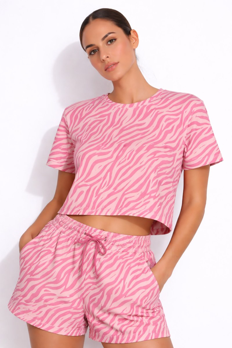 PRINTED SOFT LIGHT TOUCH SHORT SLEEVED TOP-26812018-719