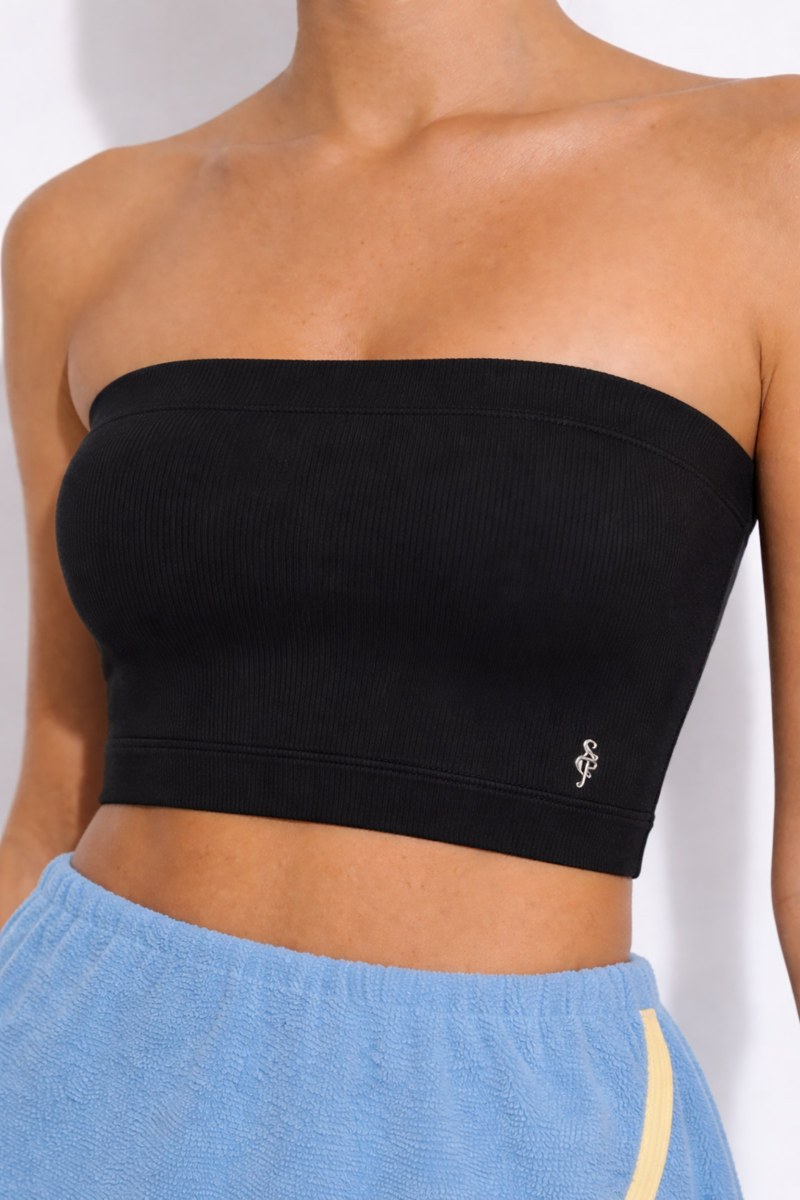 STRAPLESS MONOCHROME SEAMLESS CROPPED TOP-26812026-110
