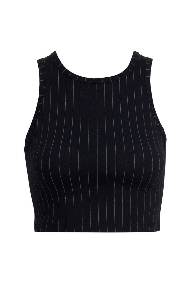 STRIPED CROPPED TOP WITH SCOOP NECKLINE-26812039-110