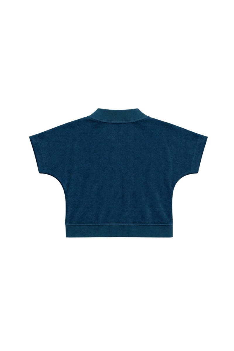 MONOCHROME TERRY TOP WITH 'V' NECKLINE-26812069-414