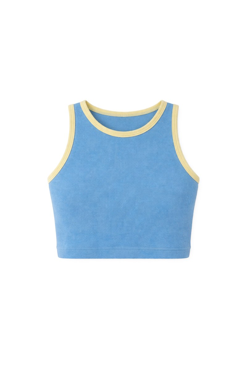 SLEEVELESS TERRY CROP TOP-26812070-987