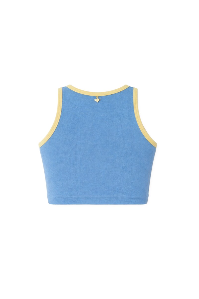 SLEEVELESS TERRY CROP TOP-26812070-987