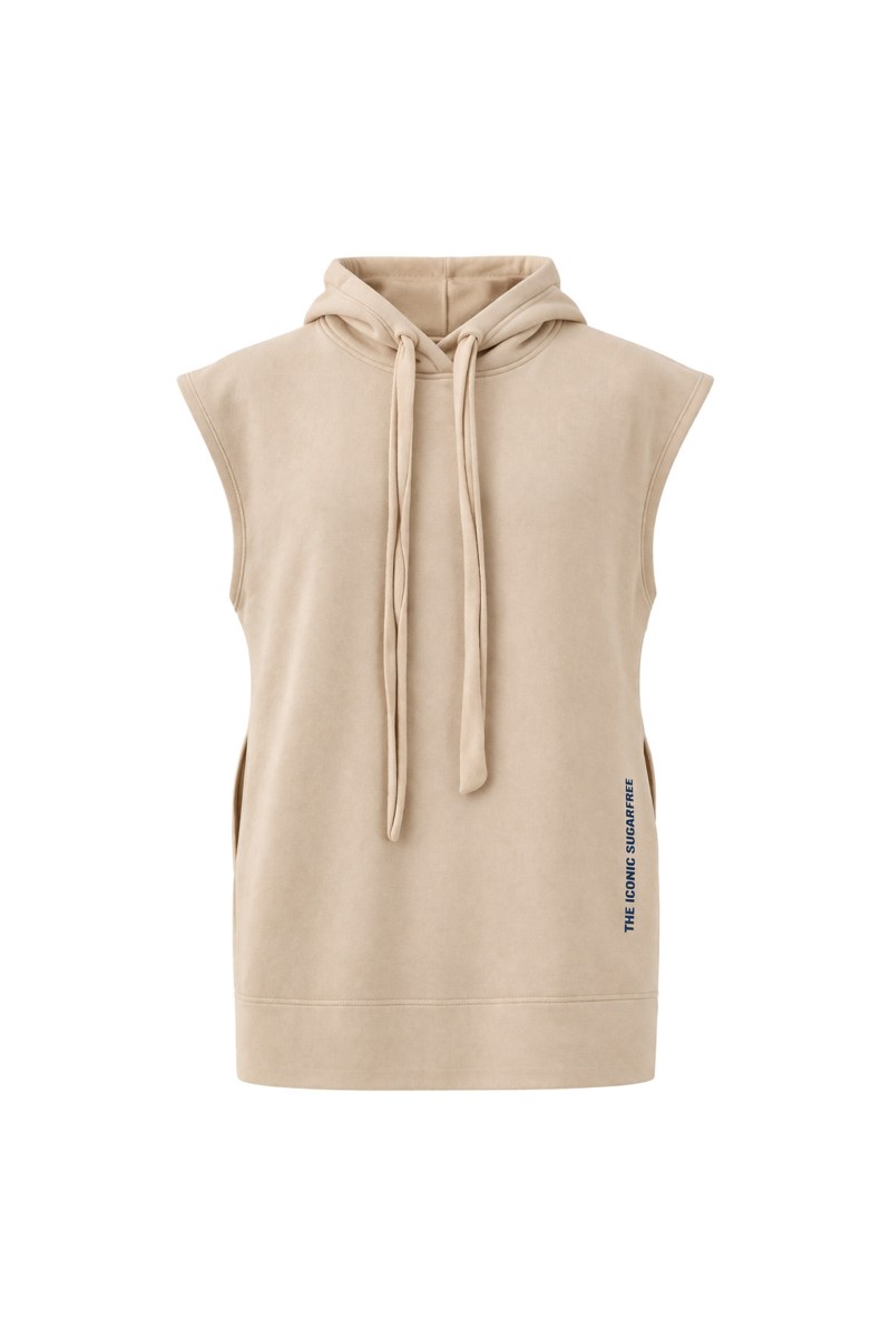 SLEEVELESS HOODED TOP-26812078-102