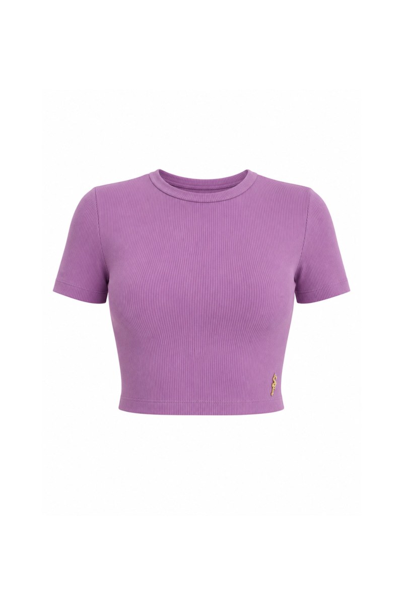 COTTON RIBBED CROP TOP WITH SCOOP NECKLINE-26812106-805