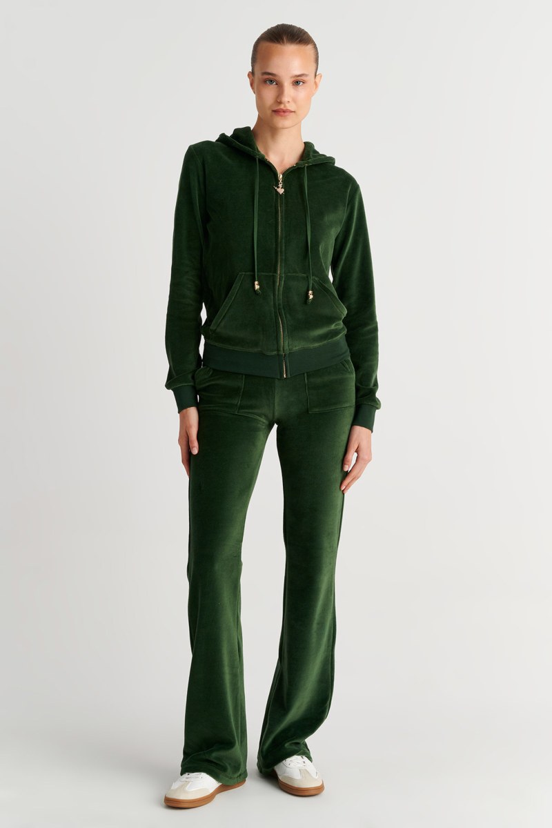 FASHION BASIC VELOUR HOODED JACKET-26813000-515