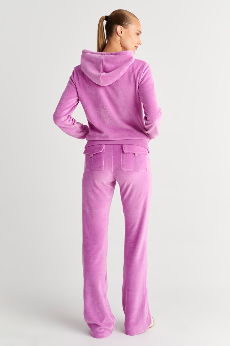 FASHION BASIC VELOUR HOODED JACKET-26813000-700