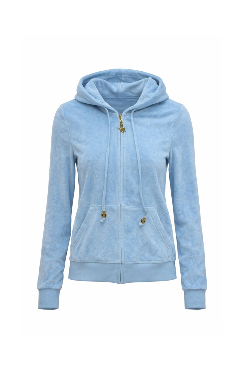 FASHION BASIC TERRY HOODED JACKET-26813001-987