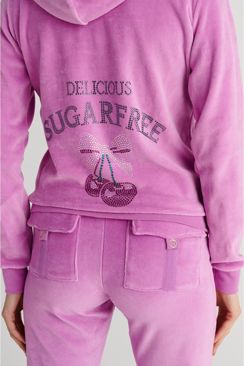 STRASS EMBELLISHED VELOUR JACKET-26813012-700