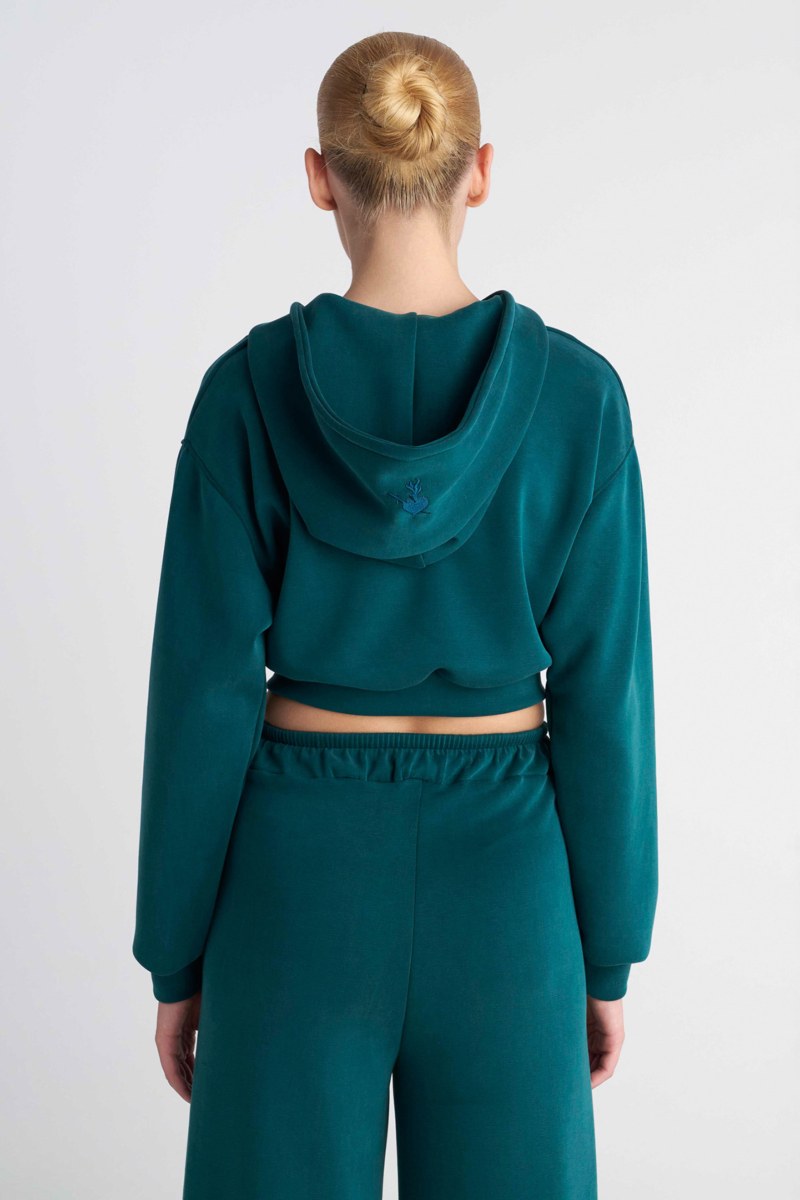 SOFT LIGHT TOUCH CROPPED HOODED JACKET-26813040-403