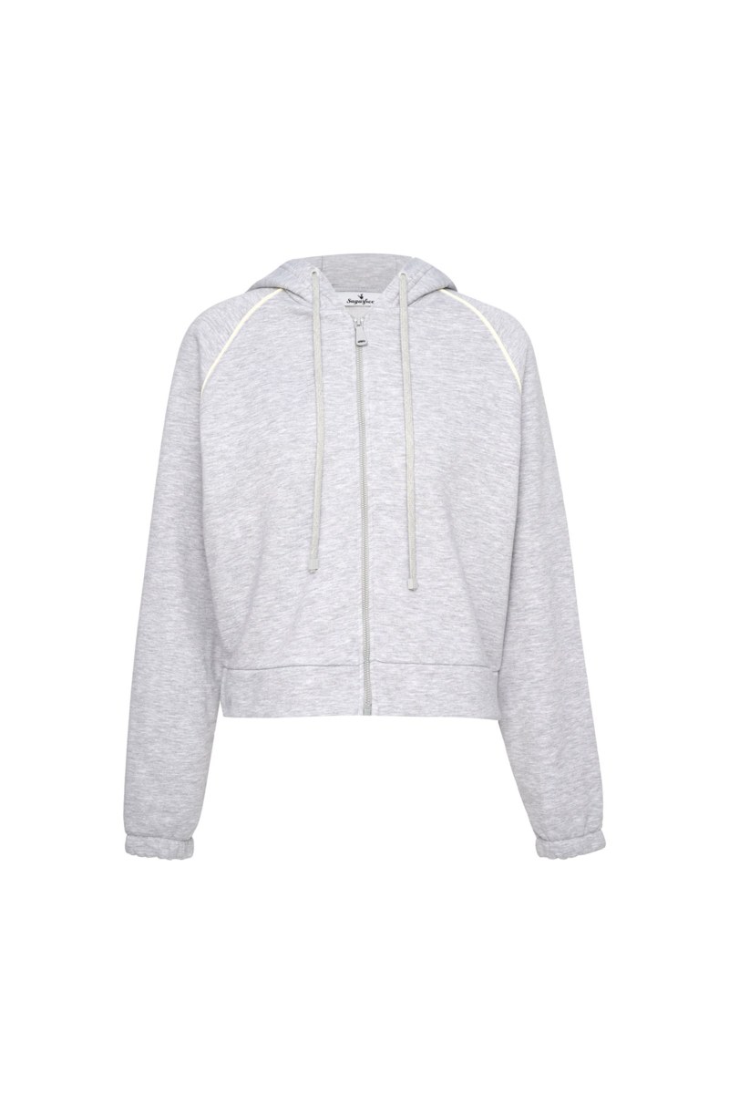 CONTRAST PIPING COTTON JACKET-26813060-205