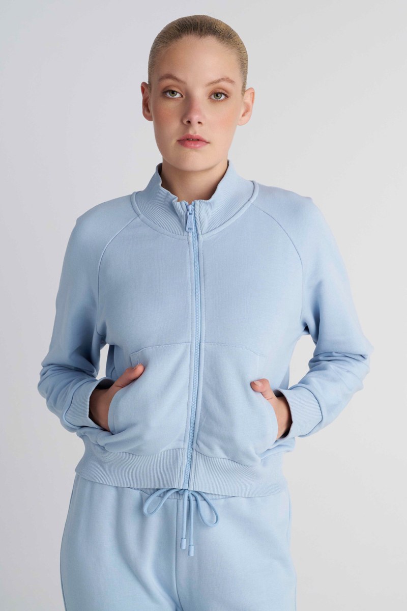 MONOCRHOME COTTON JACKET WITH COLLAR-26813063-309