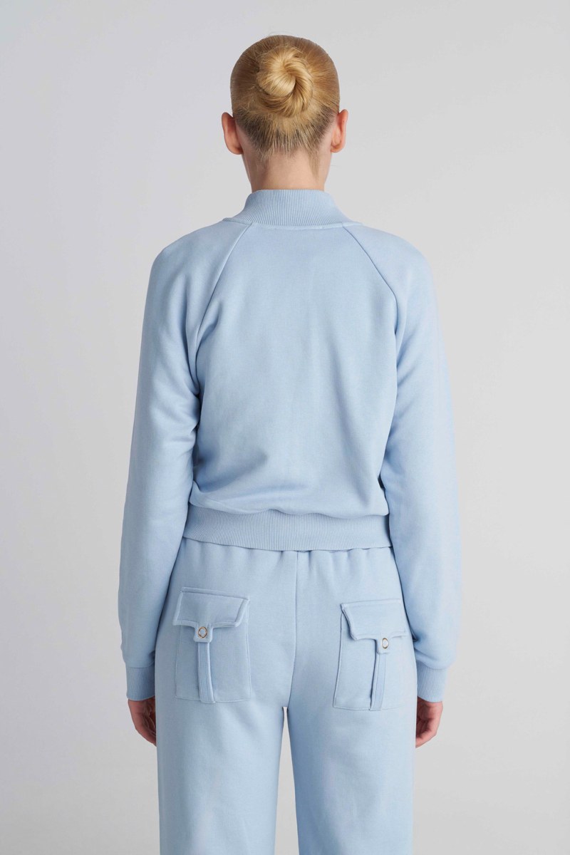 MONOCRHOME COTTON JACKET WITH COLLAR-26813063-309