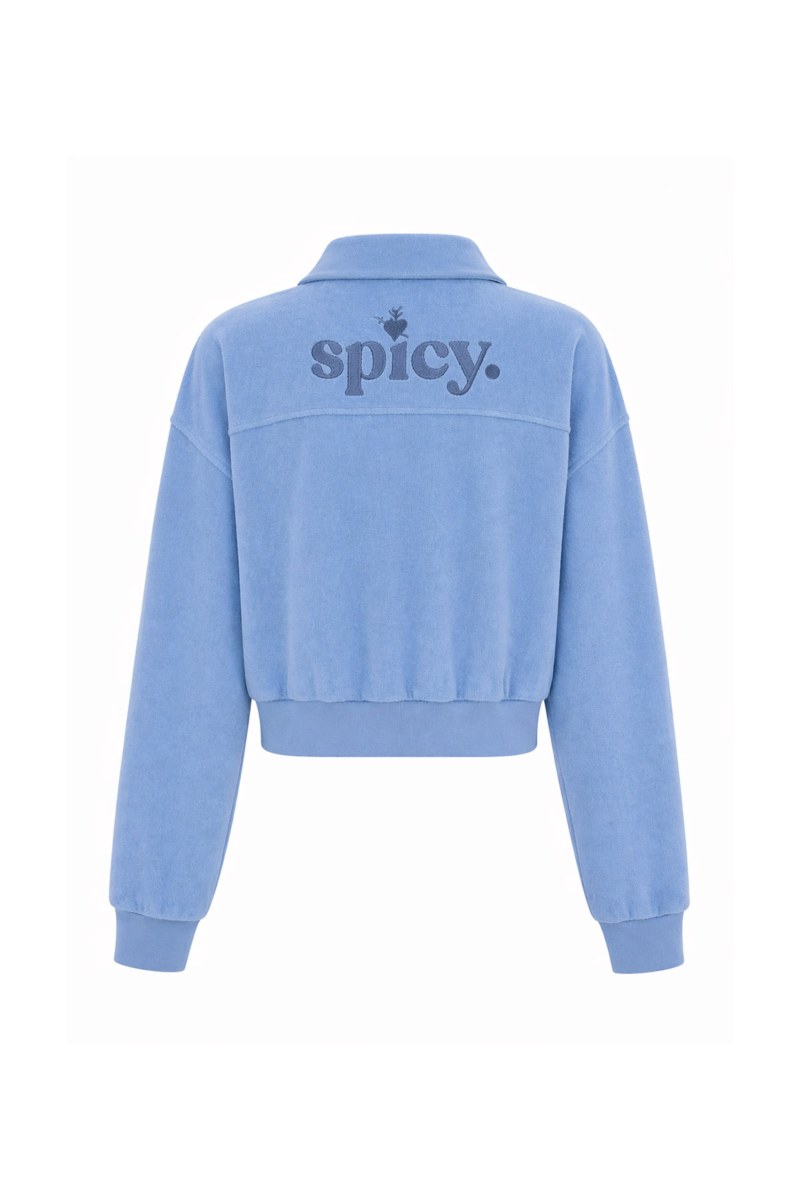 MONOCHROME TERRY CROPPED JACKET WITH COLLAR-26813069-987