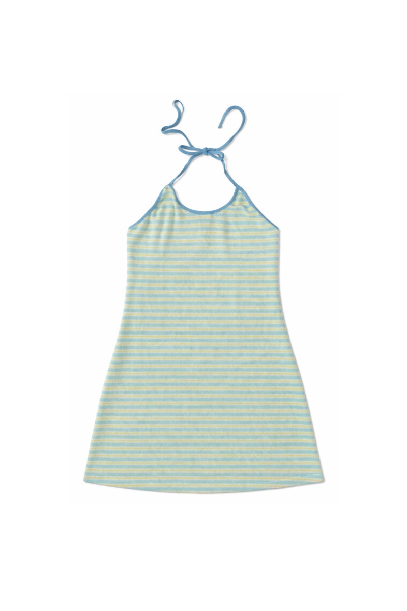 STRIPED TERRY MINI DRESS-26814072-987