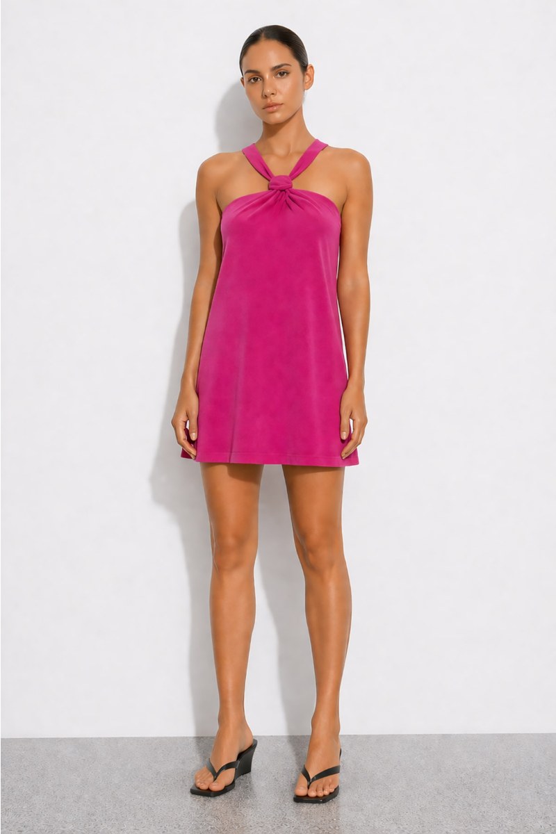 TERRY MINI DRESS WITH STRAPS-26814097-716