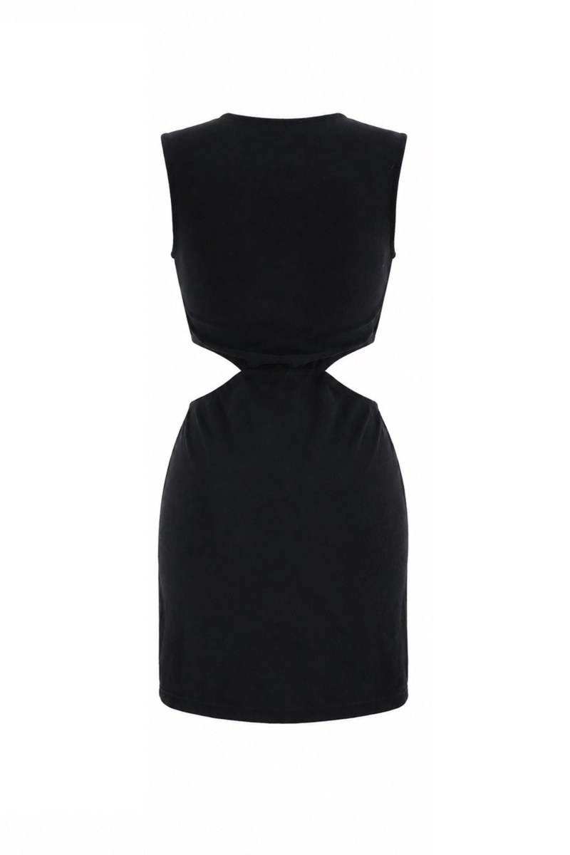 TERRY MINI DRESS WITH DECORATIVE RING-26814098-110