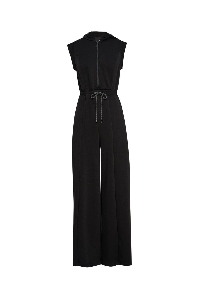 SOFT LIGHT TOUCH SLEEVELESS HOODED JUMPSUIT-26817043-110