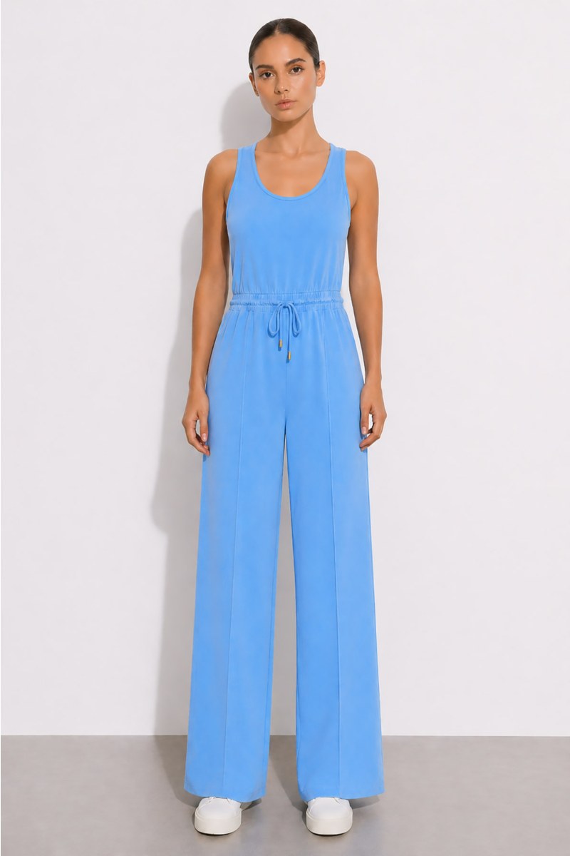 SLEEVELESS TERRY RACERBACK JUMPSUIT-26817066-987