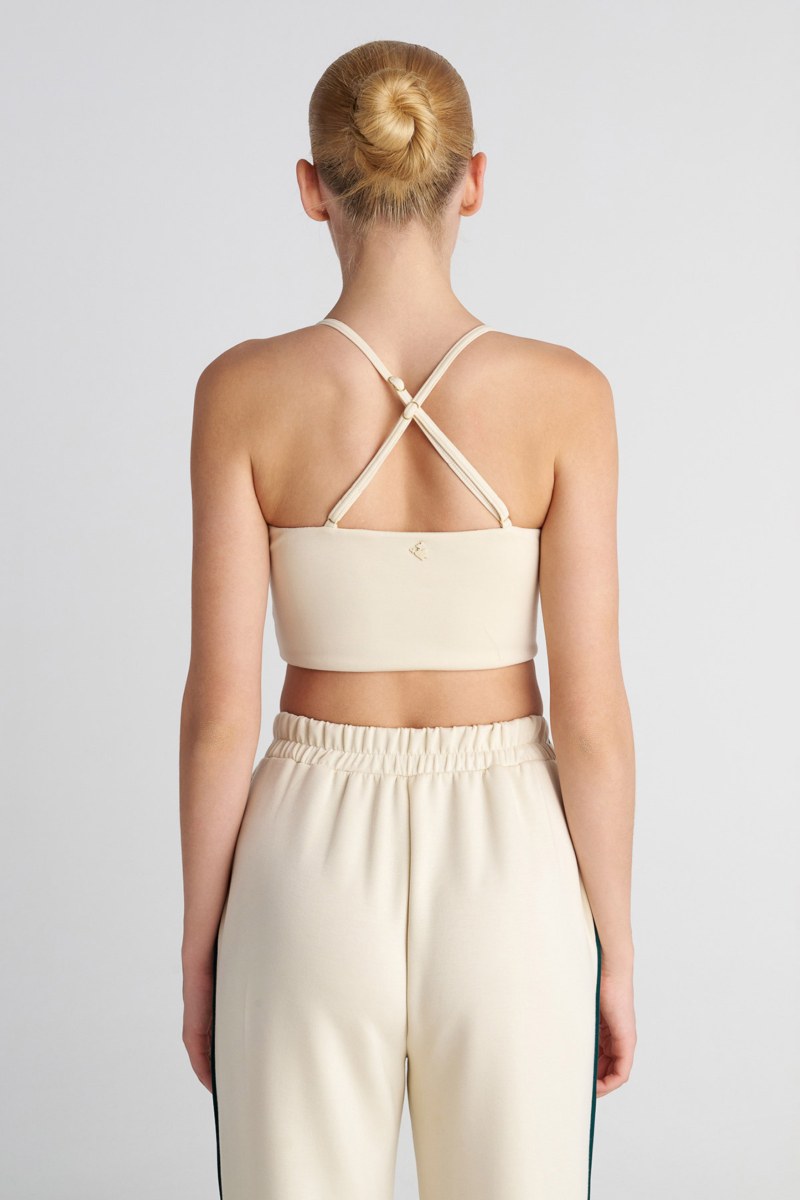 SOFT LIGHT TOUCH CROP TOP / BRA WITH STRAPPY CROSSED BACK-26818041-102