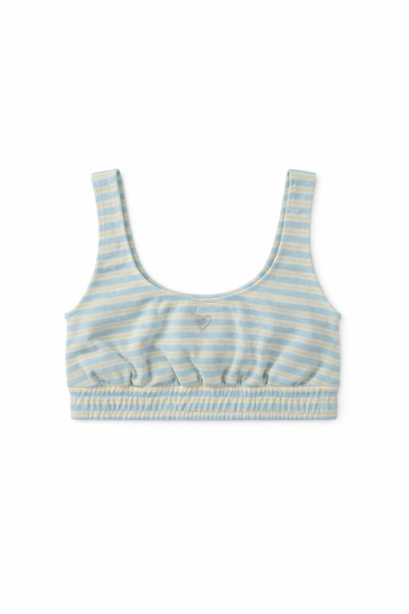 TERRY CROP TOP WITH STRIPES-26818072-987