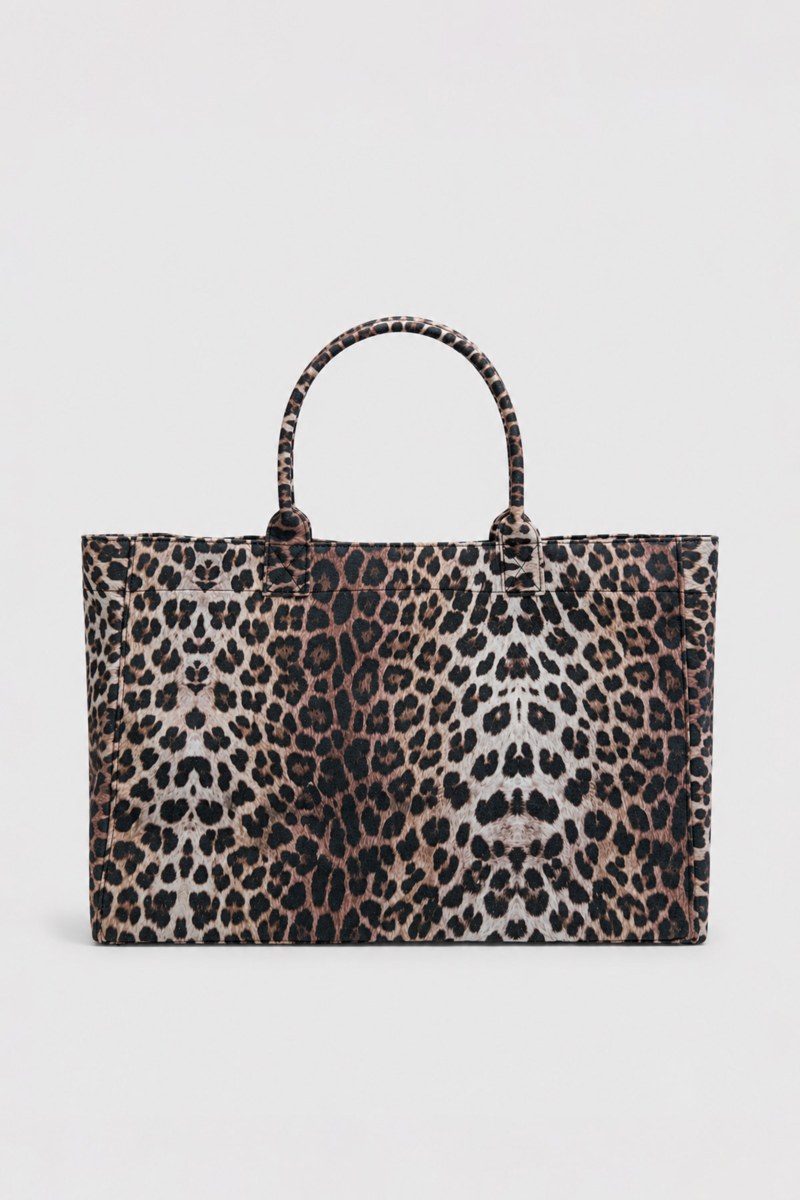 ΤΣΑΝΤΑ SHOPPER ΜΕ ΛΕΟΠΑΡ ΤΥΠΩΜΑ ΑΠΟ ΚΑΜΒΑ-26819053-301