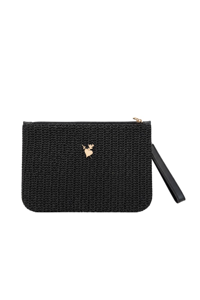 MONOCHROME CROCHET POUCH/COSMETIC CASE-26819061-110