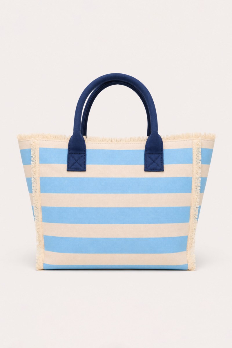 CANVAS TOTE BAG WITH STRIPES-26819101-421