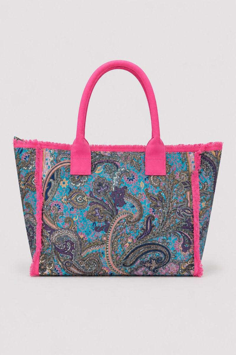 PAISLEY PRINTED CANVAS TOTE BAG-26819103-937