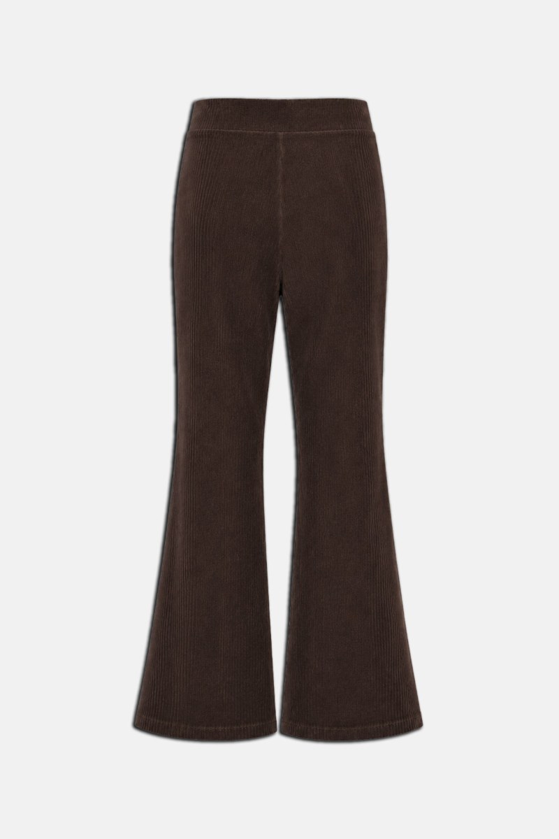 FLARED HIGH WAISTED CORDUROY PANTS-26831064-324