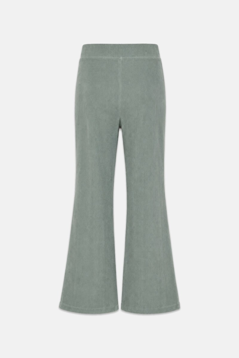 FLARED HIGH WAISTED CORDUROY PANTS-26831064-914