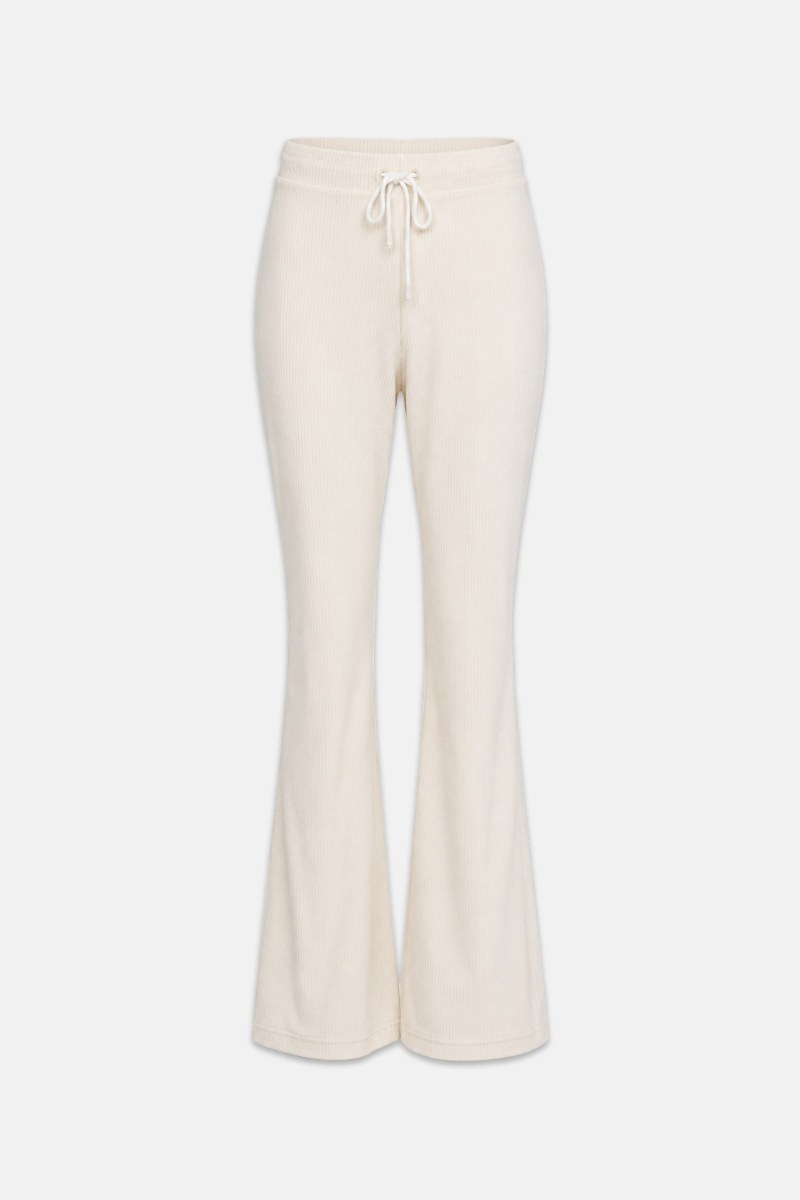 FLARED HIGH WAISTED CORDUROY PANTS-26831065-103
