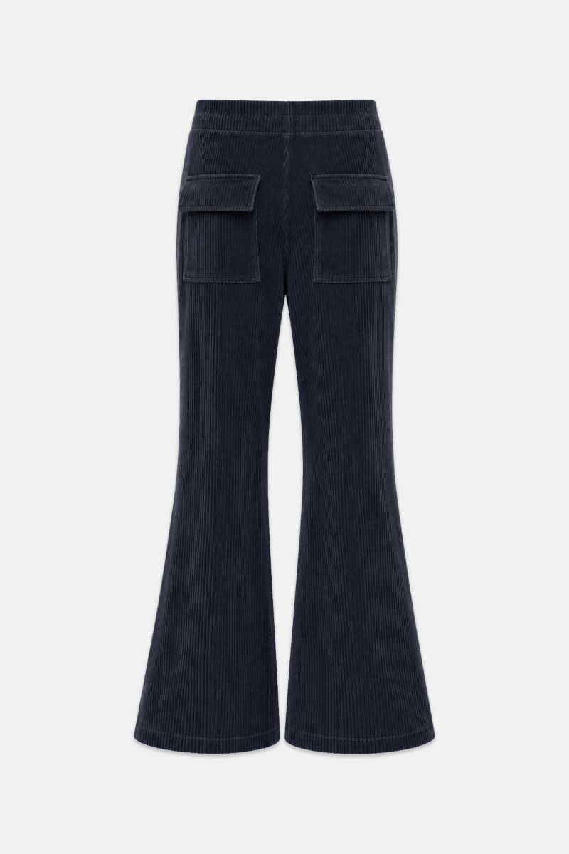 FLARED HIGH WAISTED CORDUROY PANTS-26831065-995