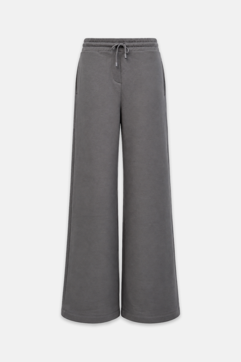 HIGH WAISTED FLARED COTTON PANTS-26831069-206