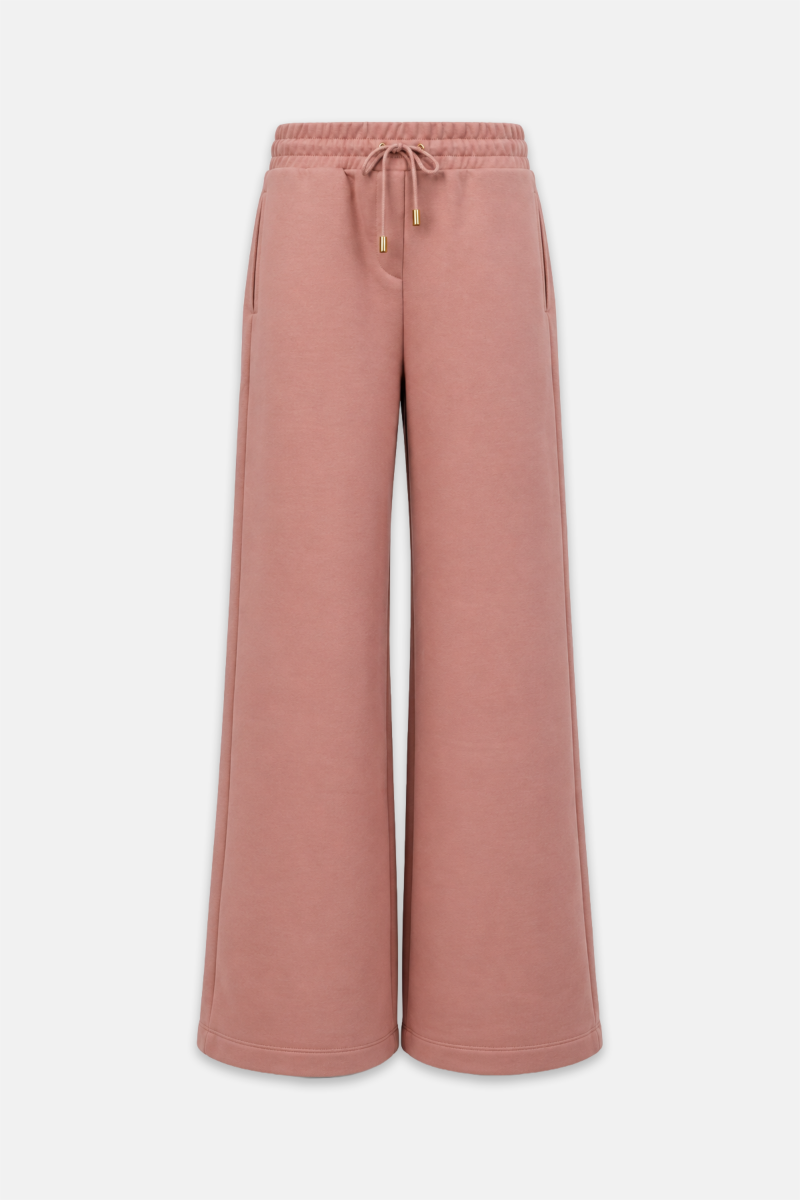 HIGH WAISTED FLARED COTTON PANTS-26831069-720