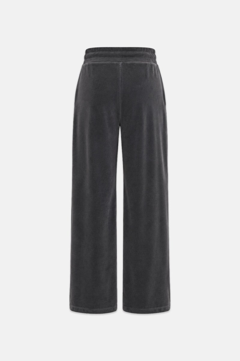 HIGH WAISTED VELOUR PANTS WITH OUTER SEAM-26831073-842