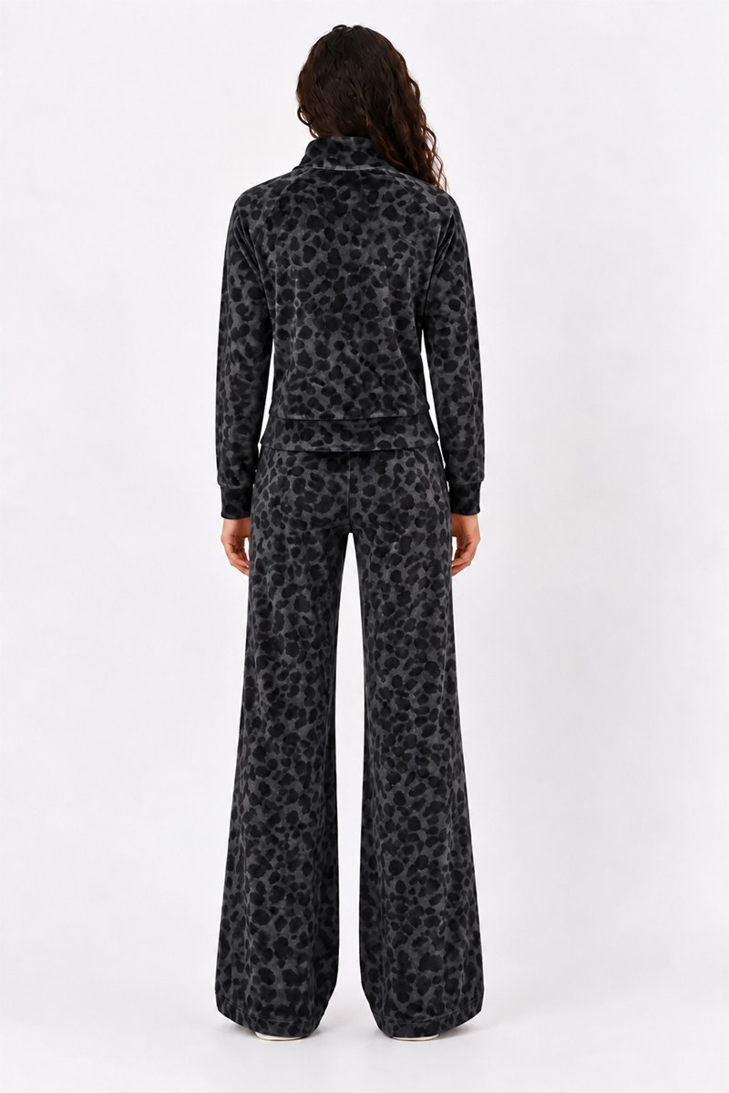 LEOPARD PRINTED SUPER SOFT VELOUR PANTS-26831091-216